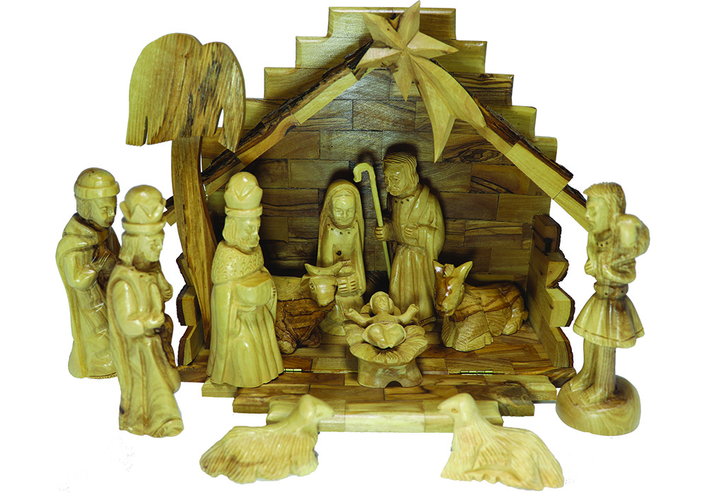 CR10-NS10 – Small Stable with Traditional Nativity Figures