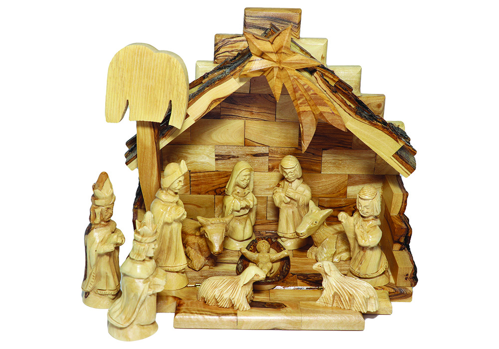CR06-NS06 – Mini Stable with Traditional Nativity Figures