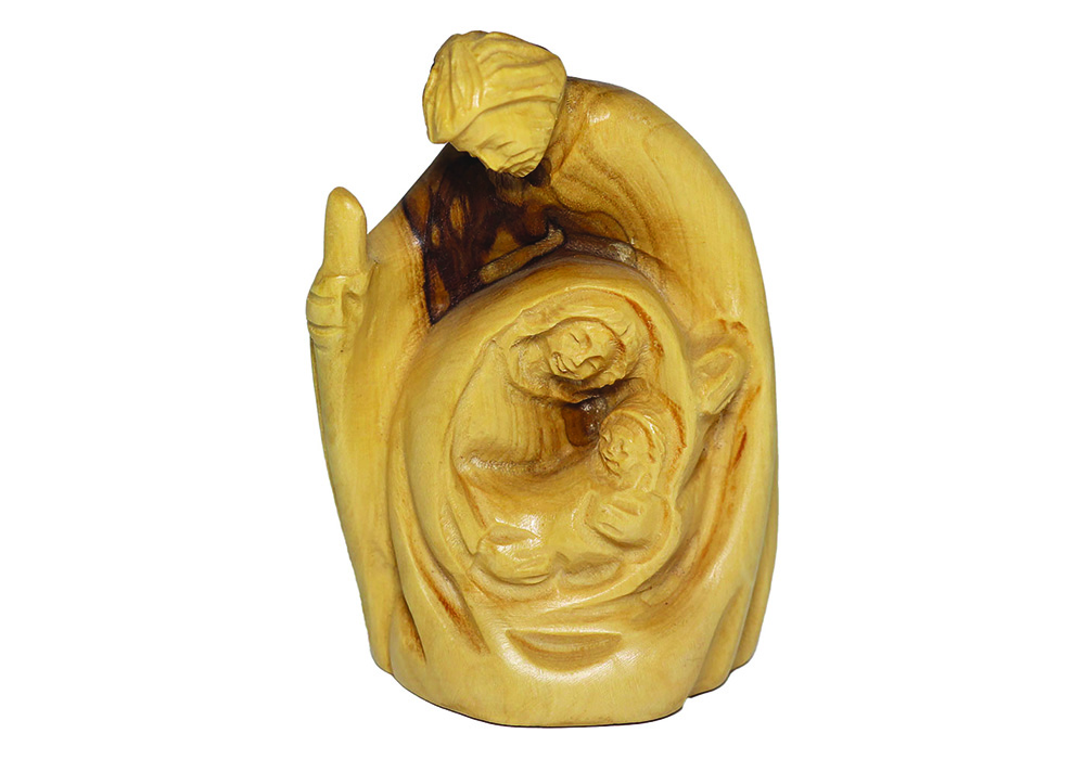 HF21N – Holy Family Round Traditional Faces New